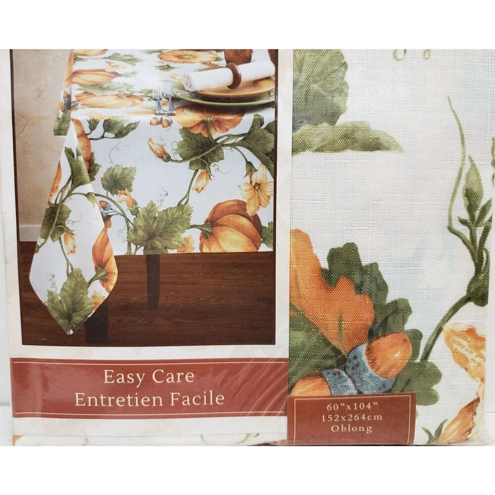 Printed Linen Tablecloth 60 x 104